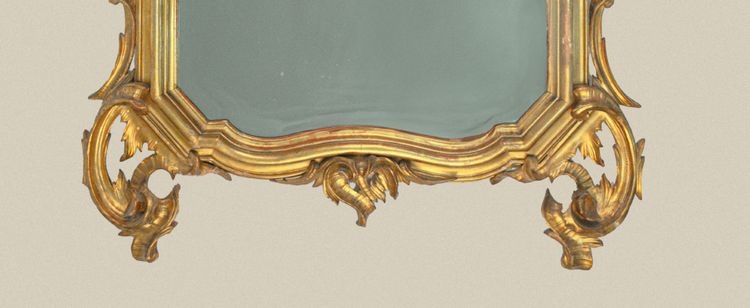 Specchiera in legno scolpito e dorato, Lombardia, XIX secolo
