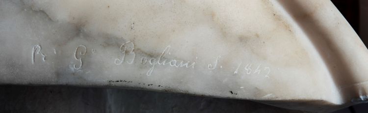 Giuseppe Bogliani (Turin 1805 - 1881)  "Buste de Teresa Spinola Raggi"