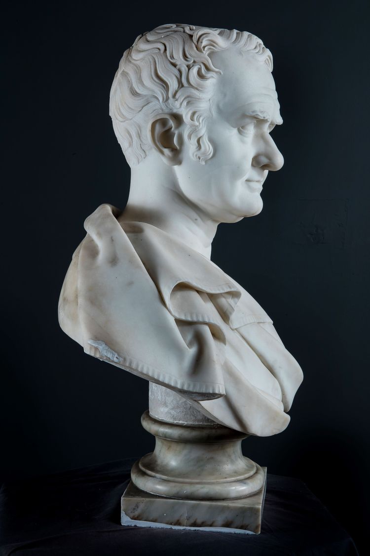 Giuseppe Bogliani (Turin 1805 - 1881)  "Buste de Teresa Spinola Raggi"