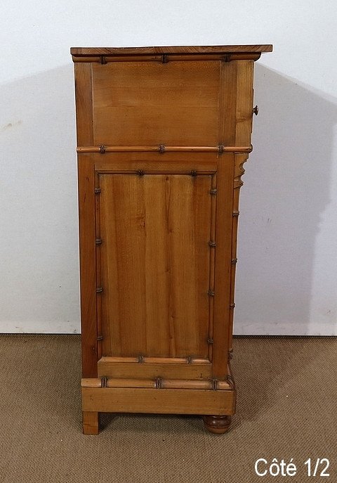 Mobiletto in Ciliegio Massello, Stile Bamboo, Art Nouveau - Epoca 1900