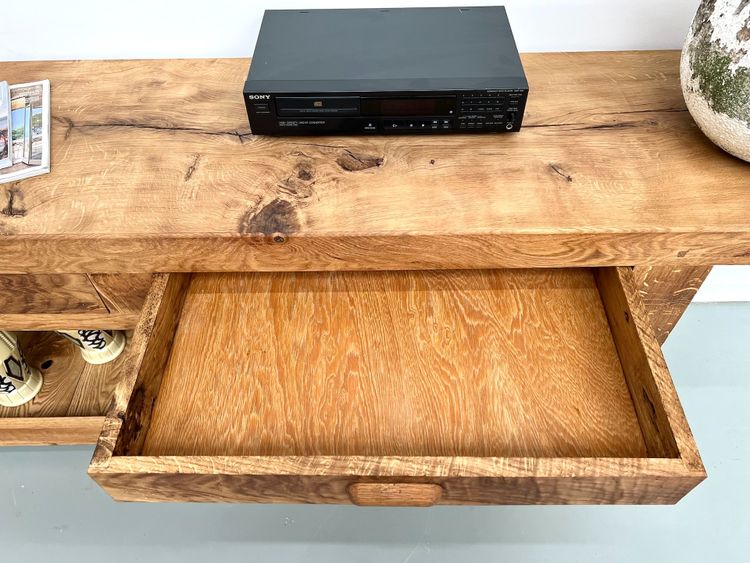 Large XXL solid oak workbench