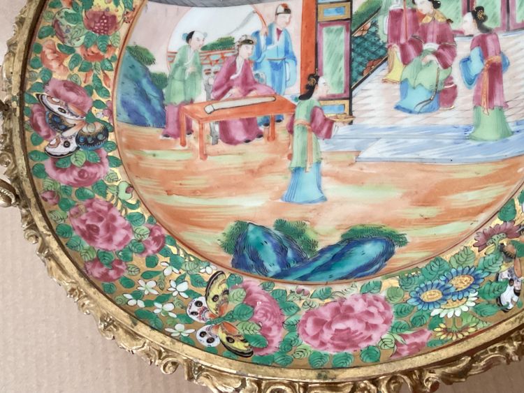 Mounted Chinese plate