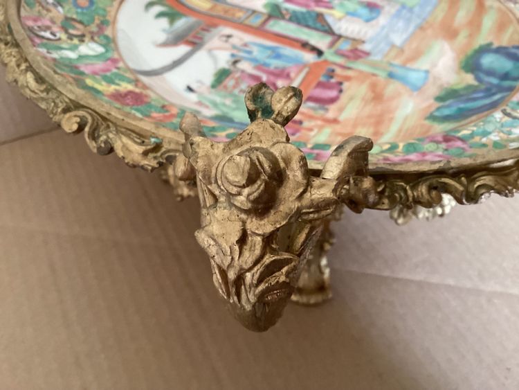 Mounted Chinese plate