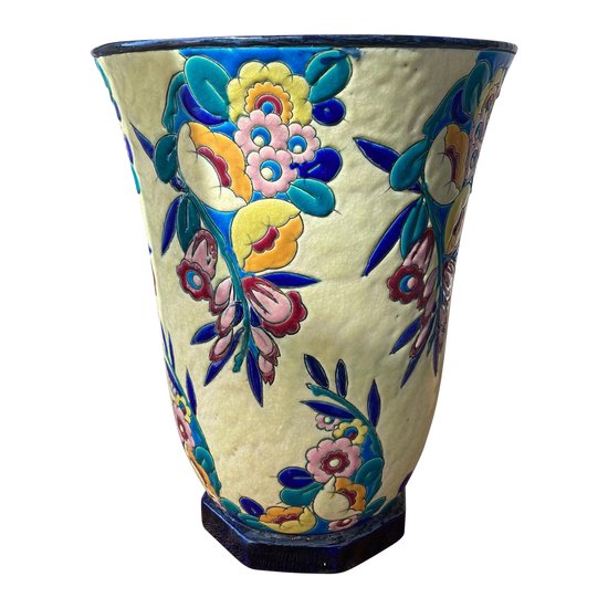 Vase en faience Boch Keramis