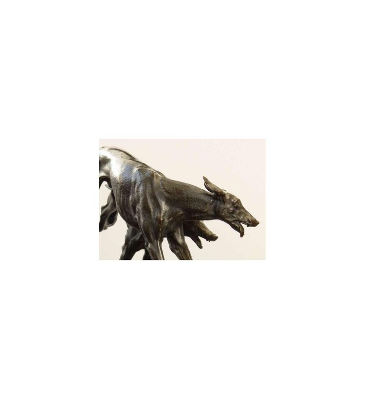 Otto Hofner — (1879-1946)+ Bronze cast, Racing Greyhounds