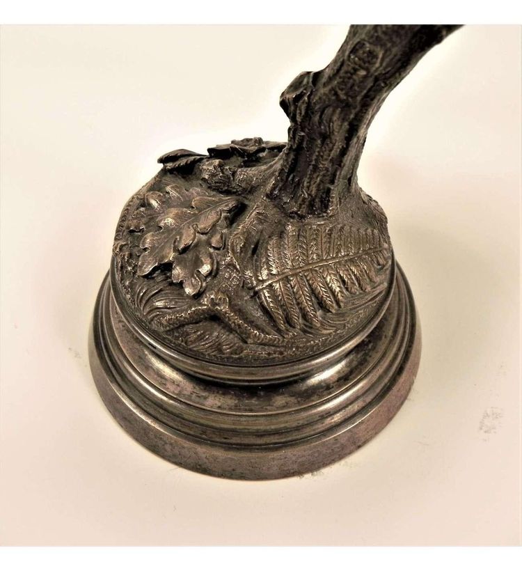 Bronzo, L'upupa che sistema le sue piume di Alfred Dubucand (1828-1894)