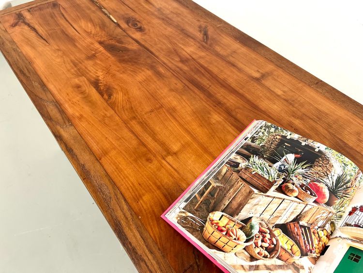 Fully restored 1950s oak and cherry table
