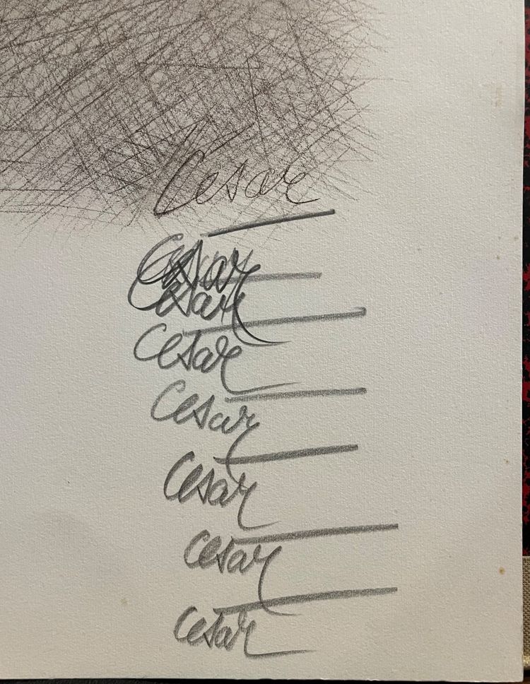 Lithographie Offset - César - Compression d’antiquités - France - XX ème
