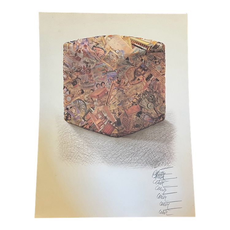 Litografia offset - César - Compressione di oggetti antichi - Francia - XX secolo