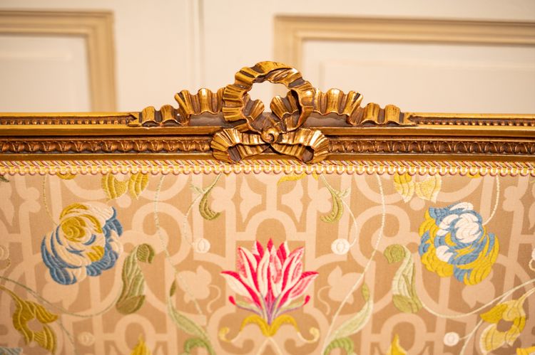 Pare feu, écran de cheminée Napoléon III