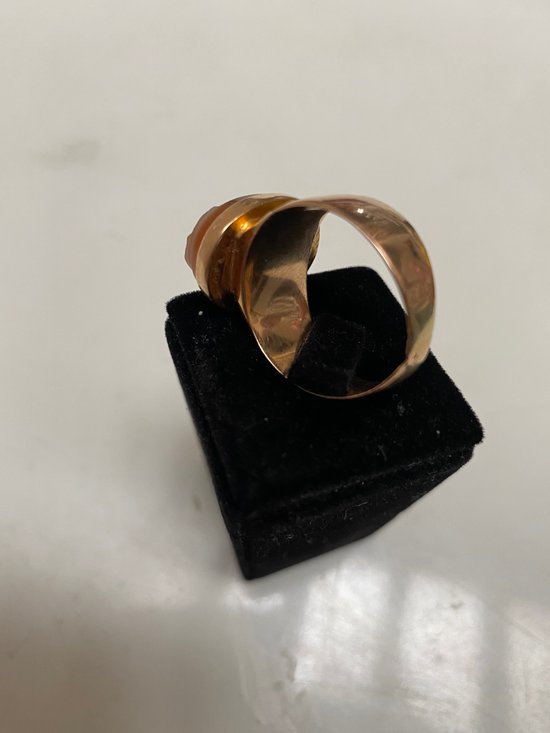 CHEVALIÈRE OR & CAMÉE AGATE 