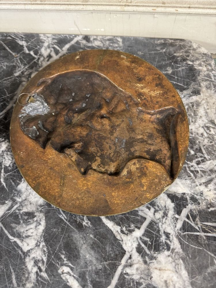 Paire De Médaillons En Bronze, Rouget De Lille Et J.j Rousseau