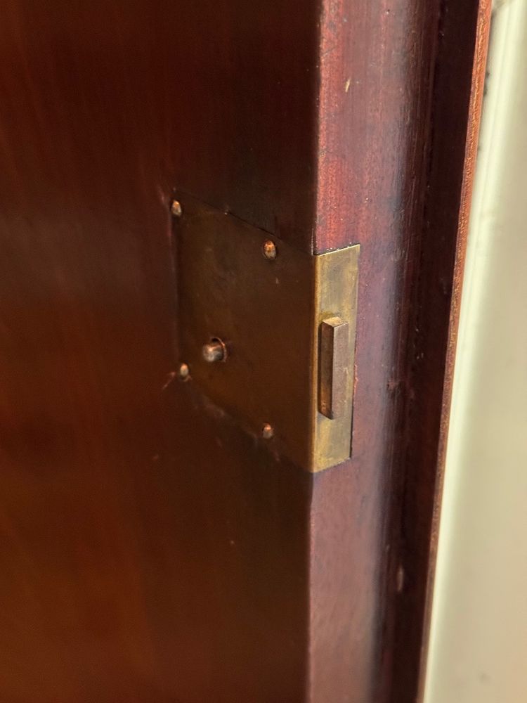 Louis-Philippe corner cabinet in mahogany, 19th century