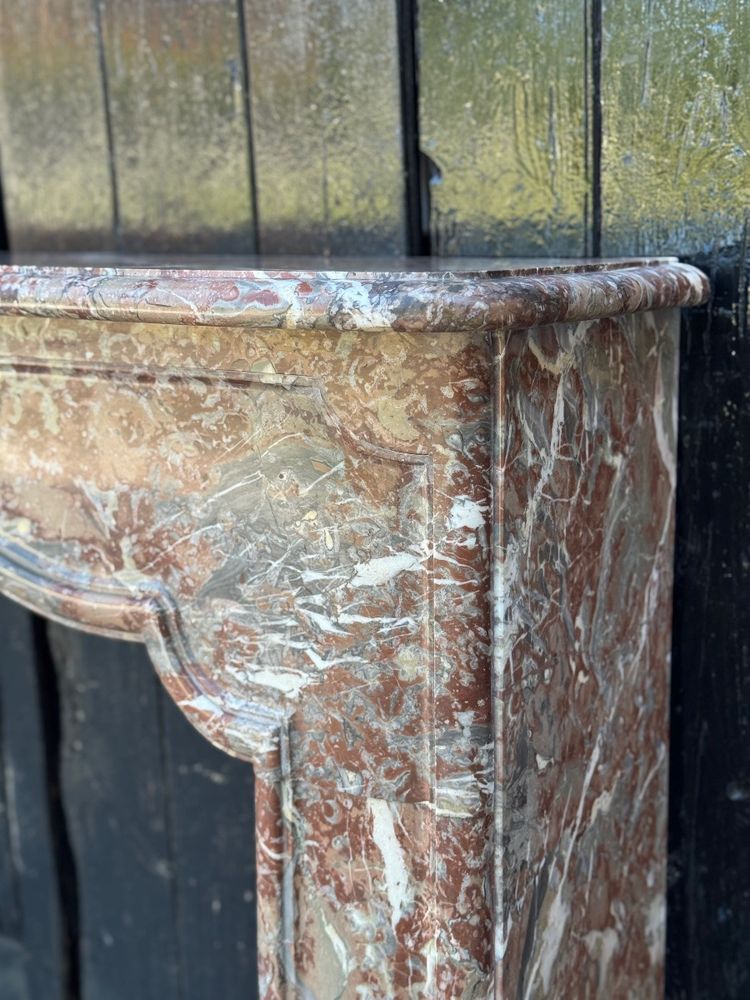 Regency style fireplace in Rance marble, 19th century