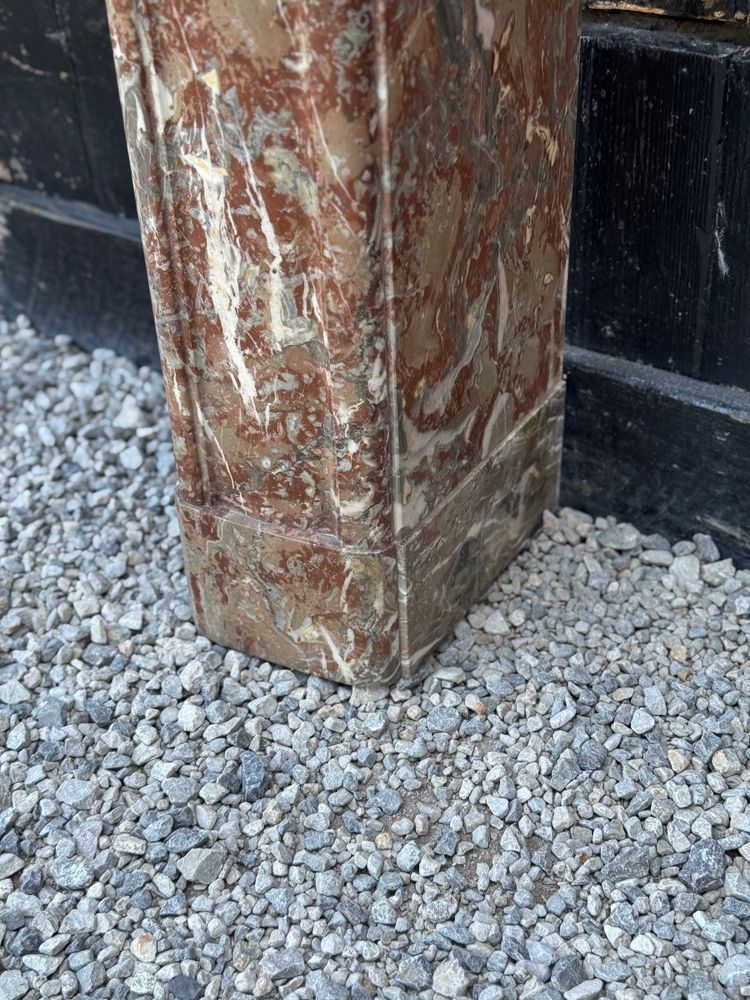 Regency style fireplace in Rance marble, 19th century