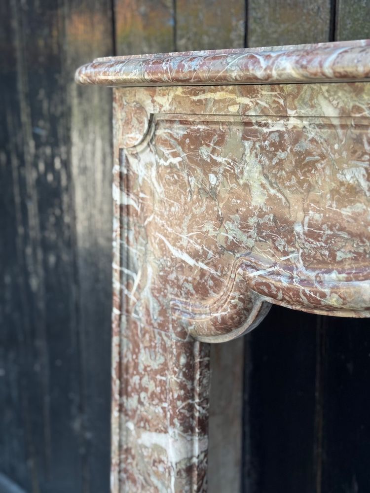 Regency style fireplace in Rance marble, 19th century