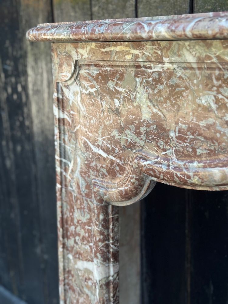 Regency style fireplace in Rance marble, 19th century