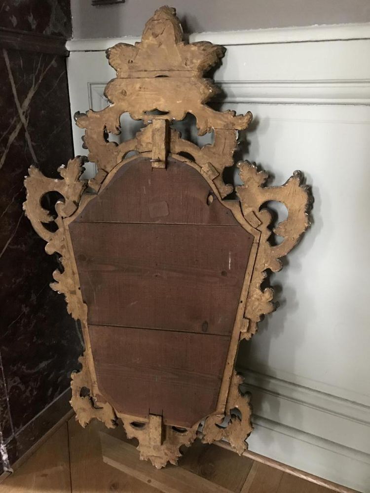 Vergoldeter, geschnitzter Holzspiegel aus der Regency-Zeit