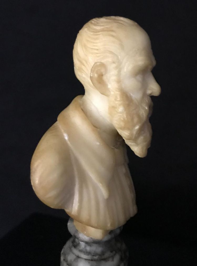 Alabaster bust, late 19th century, Italy