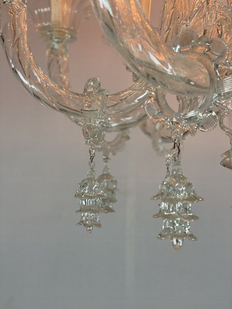Bedeutender Kronleuchter aus Muranoglas, Pauly, Venedig