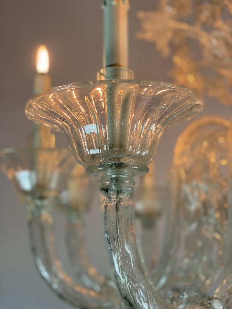 Bedeutender Kronleuchter aus Muranoglas, Pauly, Venedig