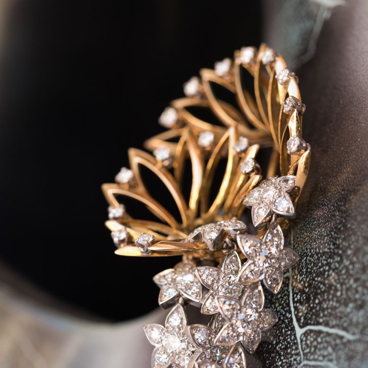 Brosche Sterne Diamanten