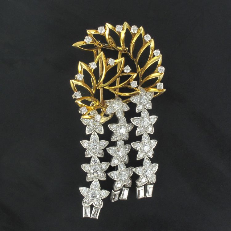 Brosche Sterne Diamanten