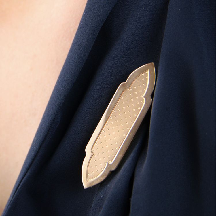 Spilla Barette in oro rosa