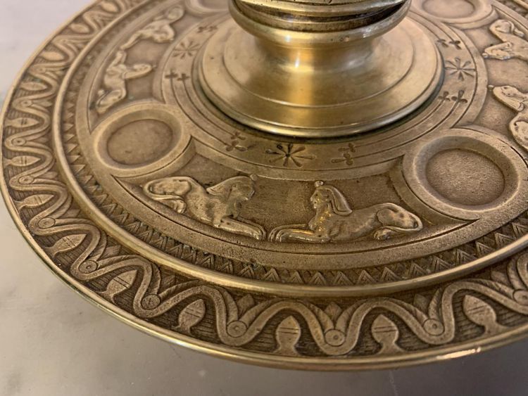 Gilt Bronze Inkwell, Egyptomania
