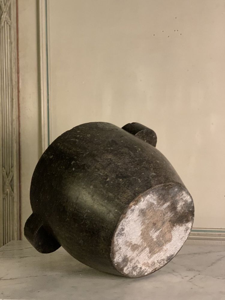 Blue Stone Mortar Height 25cm