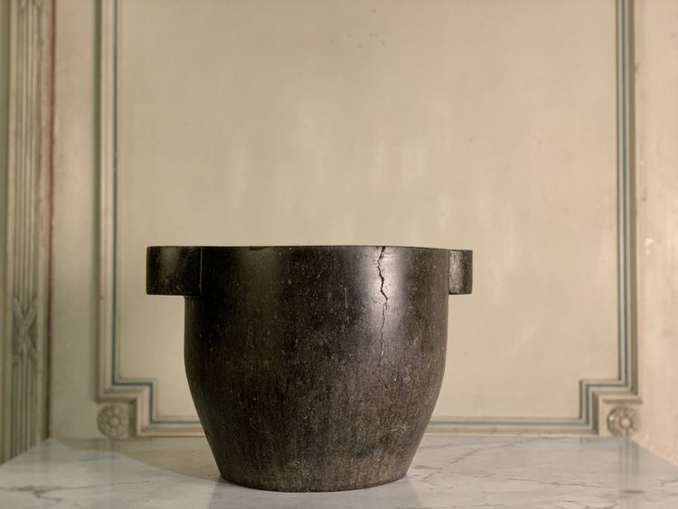Blue Stone Mortar Height 25cm