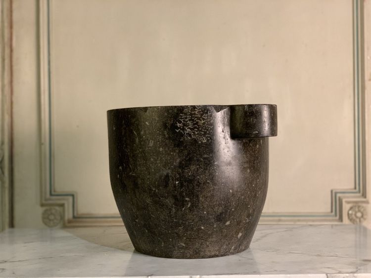 Blue Stone Mortar Height 25cm