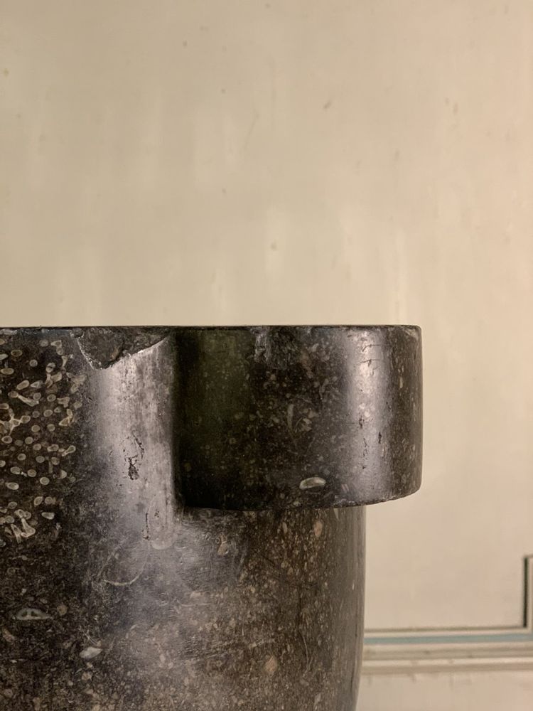 Blue Stone Mortar Height 25cm
