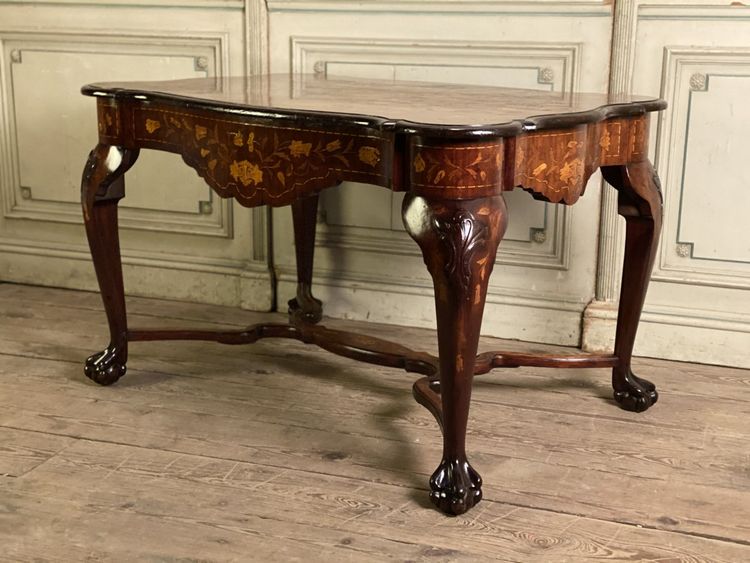 Dutch Marquetry Table, 19th Century