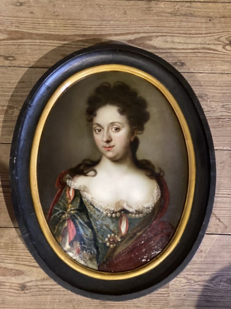 Oil On Copper, Female Portrait, Late XVII