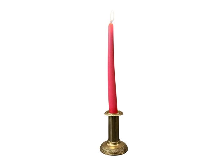 Small bronze candlestick in the Louis XVI style from the 19th century