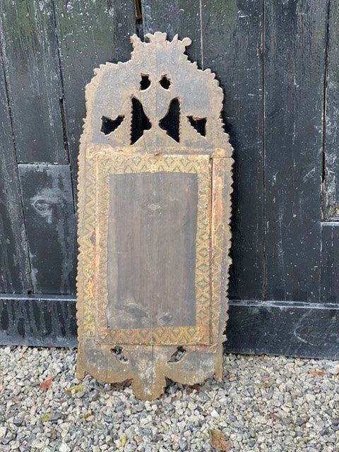 Gilded Carved Wooden Mirror, 19th Century