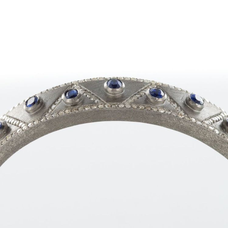 Silber Armband Diamanten Und Cyanite