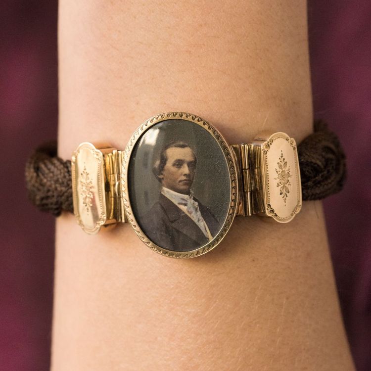 Antikes Armband Haar Fotografie eines eleganten
