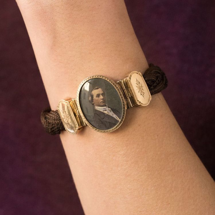 Antikes Armband Haar Fotografie eines eleganten