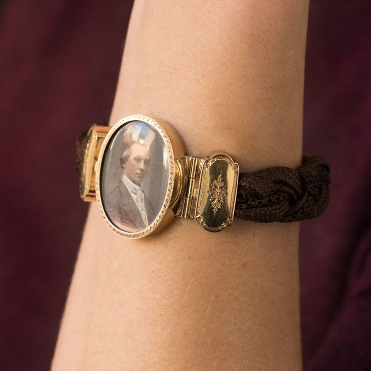 Antikes Armband Haar Fotografie eines eleganten
