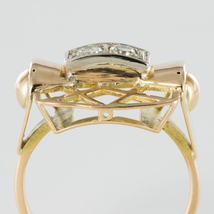 Anello con diamante retrò