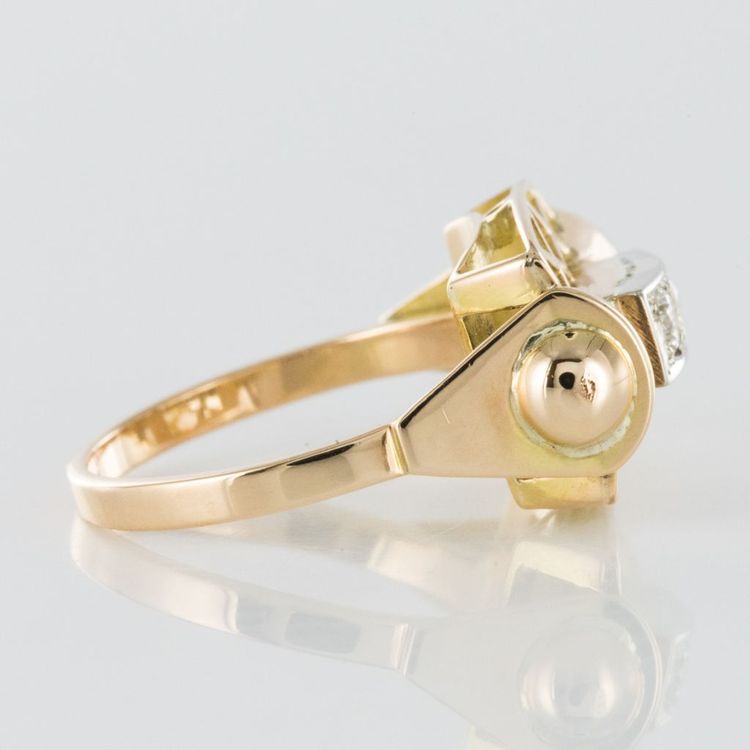 Anello con diamante retrò