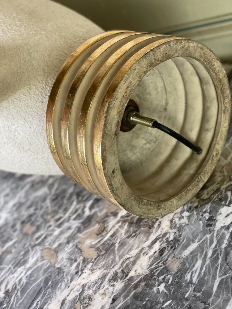 Art Deco Stoneware Lamp Circa 1940