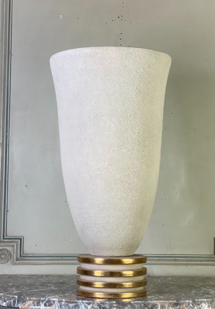 Art Deco Stoneware Lamp Circa 1940