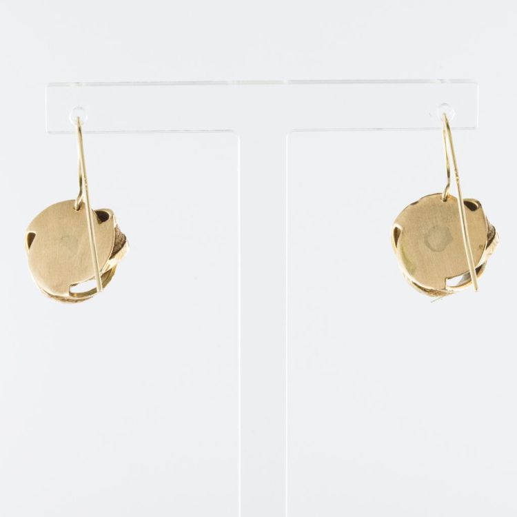Ancient Earrings Golden And Hair Nodes