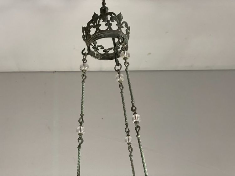 Neo-Gothic Bronze Chandelier Circa 1880