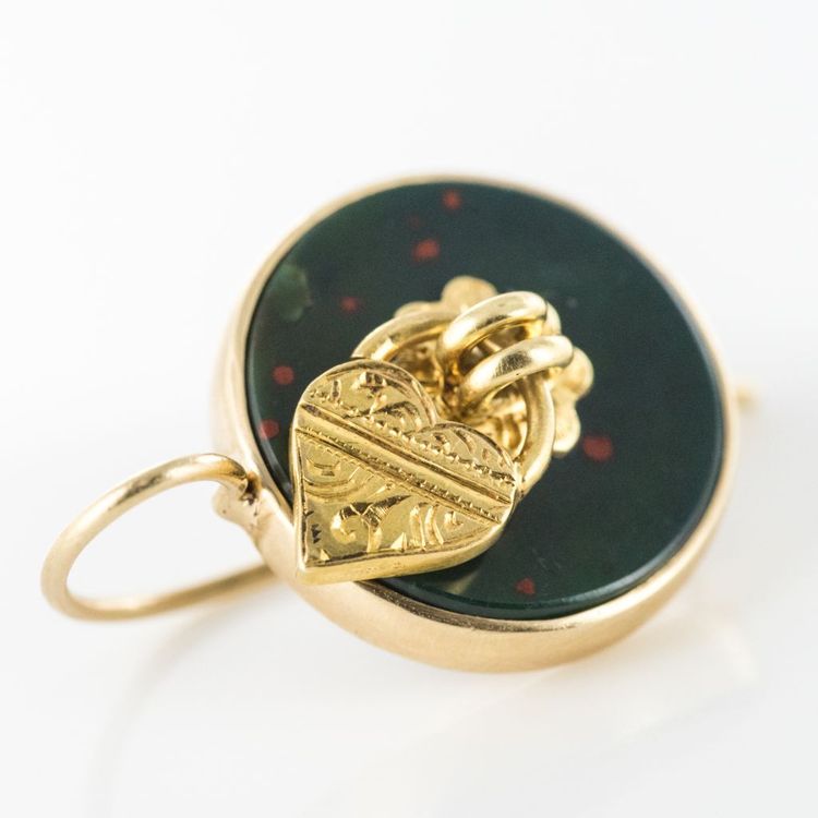 Blood Jasper Earrings And Padlock