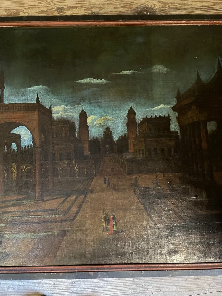 "Ideal Architectures", Oil on Canvas, 18th Century