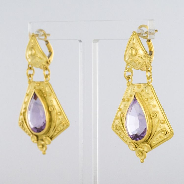 Ohrhänger Gold Amethyst